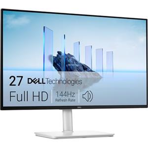 Dell 27 Plus Monitor - S2725HSM, Full HD (1920x1080), 144Hz, IPS, 1ms MPRT | AMD FreeSync, 99% sRGB, Regolabile in Altezza, Altoparlanti integrati, 2 HDMI, 3 Anni di Garanzia, Bianco