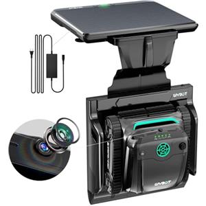 WYBOT S2 Solar Vision Robot aspirapolvere Piscina per Piscine Integrate, Ricarica Solare, Ritorno e Carica Automatica, Fotocamera AI, Pulizia Programmata, Pulizia Precisa e Veloce (grigio)