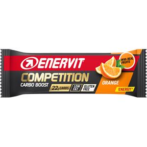 Enervit Power Sport Competition Barretta Energetica Gusto Arancia 30g - Alta Percentuale di Carboidrati e Basso Contenuto di Grassi