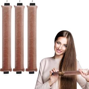 PRUOAVY 3 Pezzi Bigodino Lungo per Boccoli,Bigodini Morbidi per Dormire, Bigodini Flessibili Bigodini Grandi,Heatless hair Curler,con Gancio,per Tutti i Tipi di Capelli,per Lo Styling Dei Fai-Da-Te