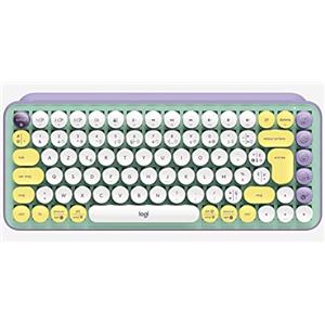 Logitech POP Keys Tastiera Meccanica Wireless con Tasti Emoji Personalizzabili, Layout ‎Francese AZERTY - Daydream