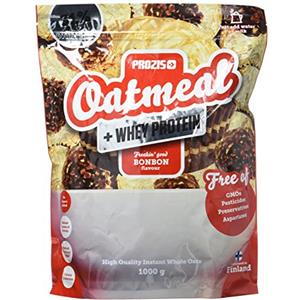 Prozis Oatmeal with Whey Protein 1000g, Farina D'Avena, Cereali Ricchi di Carboidrati di Alta Qualità e Fibre Sazianti, al Gusto Bonbon