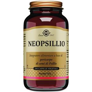 SOLGAR IT. MULTINUTRIENT SpA Solgar Neopsillio 200 Capsule Vegetali - Integratore di Pericarpo di Semi di Psillio