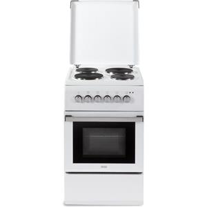 De Longhi DL554EWP2 - Cucina Elettrica Bianca 50 cm con 4 Fuochi e Forno da 52L Classe A