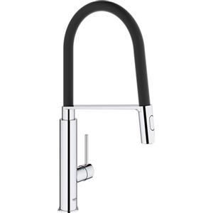 GROHE Concetto Mitigeur monocommandé pour évier, saillie 235mm, avec flexible en santoprène, orientable, MagneticDocking, 31491000, 31491000