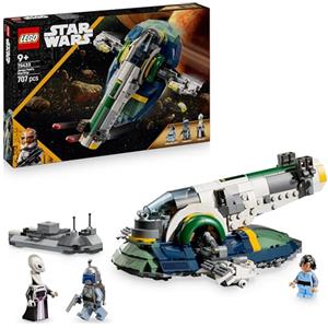 LEGO Star Wars 75433 Astronave di Jango Fett - Giocattolo da Esposizione con Ali che Ruotano e 3 Minifigure, tra cui Boba Fett - Regalo per Bambini da 9 Anni in su Fan dell'Attacco dei Cloni