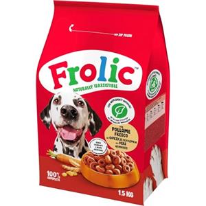 Frolic Crocchette per Cani con Pollame, Verdure e Riso - 6 kg (4 x 1,5 kg)