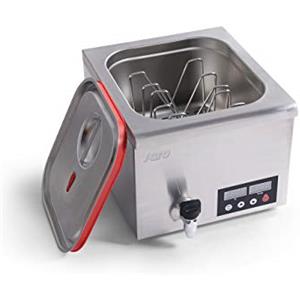 SARO RIVOLI - Fornello per cottura sottovuoto, con pompa di circolazione, rubinetto di scarico, controllo digitale, per GN 2/3 e 7-14 l di acqua, acciaio inox, temperatura da 45 a 95 °C