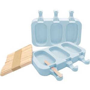 Nerthus FIH 1299 stampi gelato silicone riutilizzabili con bastoncini legno facile sformare senza BPA estate