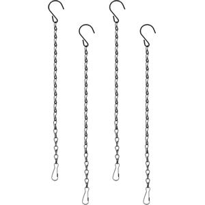 Teaaha 4 catene per fioriere, 33 cm, catena in metallo da appendere, con gancio, per fioriere, cesto, mangiatoia per uccelli, lanterne, ornamenti, scacciapensieri fai da te (nero), 569843_1_uzwQVzSSS