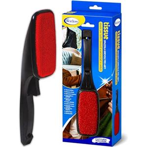 IPEA Spazzola Velluto Levapelucchi - [ GIREVOLE ] - per Rimuovere Peli da Abbigliamento, Divani, Mobili - Spatola Multiuso per Togliere Capelli e Pelo di Animale da Tessuti e Abiti