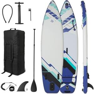 Amazon Basics Tavola da Stand Up Paddle con Kit Accessori Completo, 335 cm x 84 cm, Blu