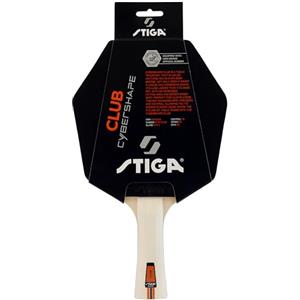 STIGA Racchetta da ping pong STIGA Club Cybershape - Racchetta da ping pong per principianti con pala a 5 strati di legno, gomma STAR Club e punto dolce ampliato