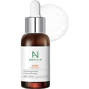 Coreana AMPLE:N VC Shot Ampoule 1.01 fl. oz. (30ml) - Siero viso schiarente antietà per la pelle, riduce le linee sottili, i danni del sole, per macchie scure, pelle radiosa, pelle uniforme e tonica