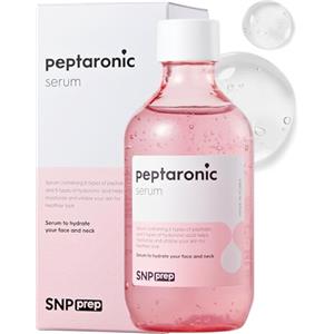 SNP Siero SNP Prep Peptaronic - Siero coreano per viso e corpo con 6 peptidi e 5 tipi di acidi ialuronici per un'idratazione rassodante, non untuosa, ideale per pelli secche e sensibili, 220ml