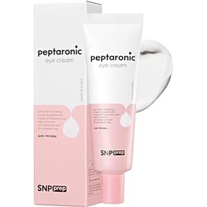 SNP Crema occhi SNP Prep Peptaronic - Idratante anti-età coreano per occhi e viso con 6 peptidi e 5 tipi di acidi ialuronici per la cura delle rughe, il miglioramento dell'elasticità, 25ml.