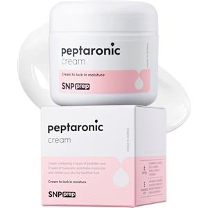 SNP Crema Viso SNP Prep Peptaronic - Idratante tutto-in-uno coreano con 6 peptidi e 5 tipi di acidi ialuronici per un'idratazione profonda, elasticità, equilibrio olio-acqua, 55ml.
