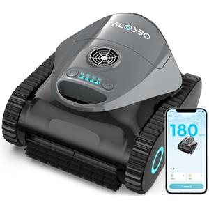 TALOSBO (2026 Nuovo) Talosbo C1 Robot Piscina Pareti e Fondo, Linea d'acqua, Filtrante 180μm e Spugna 35ppi, 180 Min d'Autonomia, Robot Piscina Senza Fili con Controllo APP, per Piscine fino a 150 m²
