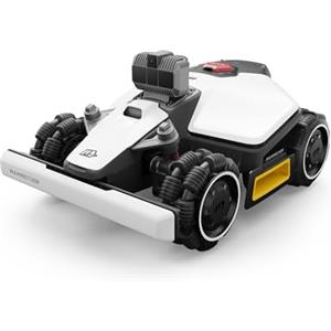 MAMMOTION LUBA mini AWD LiDAR 1500 Robot Tagliaerba con Garage mini, Senza Filo Perimetrale, Senza Antenna RTK, 3D LiDAR + Vision, Mappatura Automatica, Modulo 4G, Fino all'80%, 3 Anni di 4G Gratis