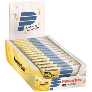 POWERBAR 30% PROTEIN PLUS LEMON CHEESECAKE Scatola da 15 Barrette Proteiche da 55 Grammi