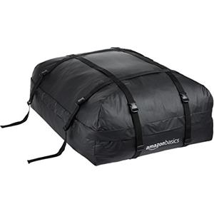 Amazon Basics Borsa portatutto per Tetto dell'Auto, Nero, 425 L