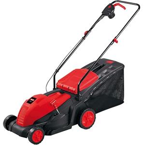 Valex TE1501 Tagliaerba Elettrico 1500W, Taglio Ø35/36 cm, 5 Altezze Centralizzate (20-70 mm), Cesto Raccolta 50L, Lama in Acciaio
