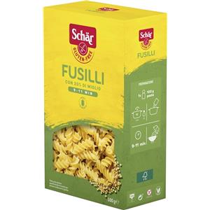 Schär Fusilli Senza Glutine 500g - Pasta dietetica con Farina di Mais, Miglio e Riso