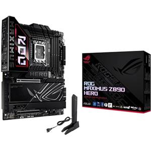 ASUS ROG Maximus Z890 Hero, Scheda Madre Intel ATX, 22+1+2+2 Fasi di Alimentazione, Slot DDR5, PCIe 5.0, GPD di Nuova Generazione, 6 Slot M.2, WiFi 7, AI Overclocking, Slot PCIe Q-Release Slim