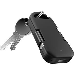 Vonmählen Evergreen Go - Powerbank Portatile da 1000mAh, Design Ultracompatto per Portachiavi, Cavo USB-C Integrato, Compatibile con iPhone - Nero