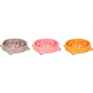 Flamingo Ciotola per Cani Anti Ingozzamento Bini 0.3L - 16x3,5cm - per cani di piccola taglia - Ciotola per alimentazione lenta - Favorisce un'alimentazione e una digestione lenta