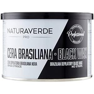 Naturaverde | PRO - Cera Depilatoria Brasiliana Liposolubile, Senza Strisce, Ceretta Brasiliana, Cera a Caldo, Ceretta a Caldo, Barattolo da 400g