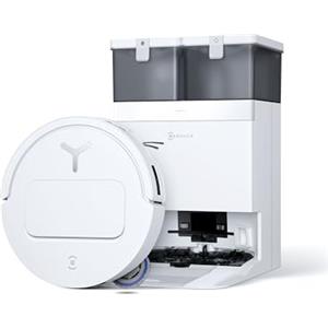 ECOVACS Robot aspirapolvere lavapavimenti DEEBOT T50 OMNI Gen3,25.000 Pa, spazzola laterale e mocio a estensione, ZeroTangle 3.0, AIVI 3D 3.0, stazione OMNI All-in-One, lavaggio a 75 °C,Bianco