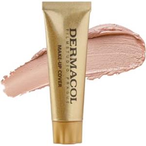 Dermacol-Full Coverage Mini Fondotinta 13g, fondotinta liquido opaco SPF 30, fondotinta waterproof per pelle grassa, acne e borse sotto gli occhi, tonalità di prodotti per il trucco a lunga durata-210
