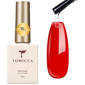 TOMICCA 15 ML No Wipe Top Coat Gel UV Smalto Soak Off Top Coat per Nail Art Nail Art Kit Manicure Kit per Nail Art DIY Home
