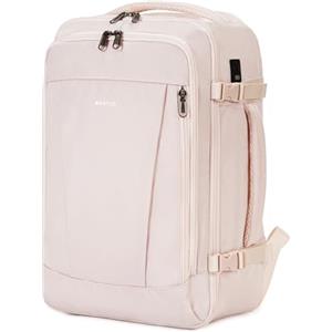 ECOHUB Zaino Ryanair 40x20x25, Zaino da Viaggio da 20L con 13 Tasche, Bagaglio a Mano, Borsa da Cabina per Voli, Zaino Donna Uomo in PET Riciclato per Trekking e Lavoro, Beige