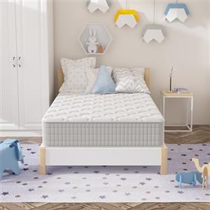 DEWINNER | Materasso Memory Foam 80x190 Singolo | 25CM | Materasso a Memoria in schiuma | Rigidità media | Alleviamento Punti di Pressione | 80x190 singolo | Grigio