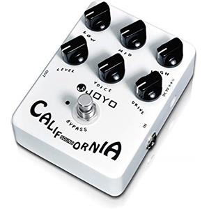 JOYO Overdrive - Amplificatore a pedale distorsione, suono rock, da OD a Dist, per effetti chitarra elettrica, Bypass (California Sound JF-15)