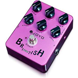 JOYO Pedale per chitarra, simulatore di amplificatore Overdrive British Rock Brit-Rock Era Bluesbreaker Overload per chitarra elettrica - Bypass (Suono britannico JF-16)