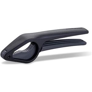 FACKELMANN Statement - Schiaccianoci in alluminio, elegante tritatoci adatto per quasi tutte le noci, adatto per noci, nocciole e così via, ca. 31 x 6 x 3 cm, nero/grigio