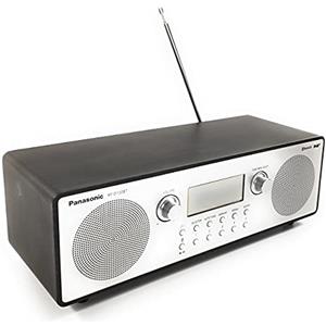 Panasonic RF-D100BT Radio Digitale DAB, FM, Stile Vintage, Sveglia, Bluetooth, AUX, Funzionamento a Cavo & Batteria, Bass Reflex, Ottimale per Interno & Esterno