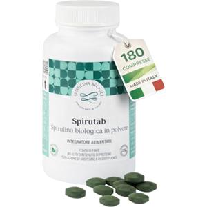Severino Becagli Spirulina made in Tusca SPIRULINA BECAGLI Spirutab - Spirulina Compresse, Alga Spirulina Integratore Made in Italy, Energia Naturale e Detox, Vegan (180 Compresse (1 Confezione))