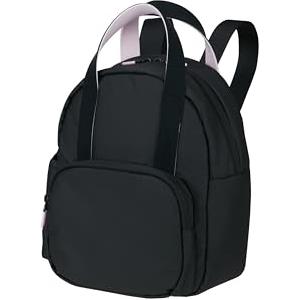 American Tourister Puffypop - Mini Zaino Donna (35 cm, 8.5 L) - Scomparto per AirPods & Tablet - 2 Portabottiglie - Nero