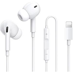 Thecoopidea, auricolari in-ear [certificati MFi], cuffie con cavo con microfono e controllo del volume per iPhone 14/13/12/11/SE/XS/XR, suono HiFi stereo, comode per musica e chiamate