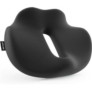 COSYLAND Cuscino Sedia Ufficio in Memory Foam, Cuscino per Sedia da Ufficio con Fondo Antiscivolo e Fodera Lavabile, Cuscino Ergonomico per Auto, Casa e Gaming (Nero)