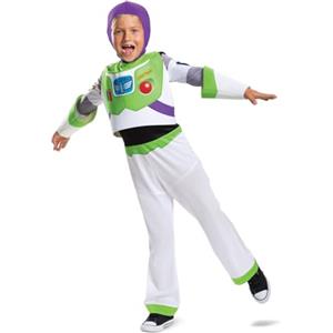 Disguise Disney Costume Buzz Lightyear Deluxe Bambino, Vestito Ufficiale Toy Story Bambini Taglia S