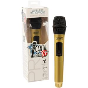 CANTA TU KARAOKE CANTA TU Tu Karaoke Microfono Wireless Pro 2023, Microfono Karaoke Senza Fili, Frequenza 2402MHz-2480MHz, 4 Colorazioni Disponibili, Compatibile PRO 2023, Ideale per Duetti, Oro