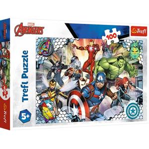 Trefl 16454 100 Elemente-Bunte Puzzle con Superhelden, Disney, Kreative Unterhaltung, Spaß für Kinder ab 5 Jahren Children's, Marvel The Avengers, Famous Avengers