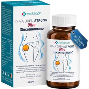 Ambioph Drenante Forte Dimagrante con Bromelina Forte Drenante Glucomannano Saziante per Gambe Leggere e Pancia Piatta - Anticellulite con 10 principi attivi - Ambioph