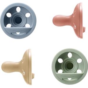 Tommee Tippee Ciuccio Simile al Seno, 6-18 Mesi, Confezione da 4, Succhietto Ortodontico, Leggero, Design Monoblocco in Silicone, Tettarella Simmetrica
