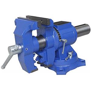 KATSU Tools KATSU Morsa da Banco 4 100mm, Morsetto da Tavolo per Banco da Lavoro Multiuso con Base Girevole a 360 Gradi, per Meccanici e Ingegneri 402364